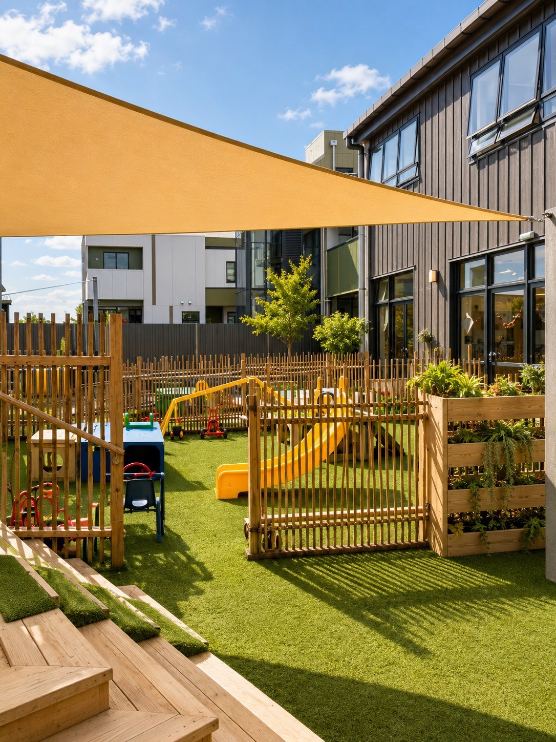 Sunny outdoor area